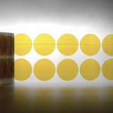 Polyimide Solder Wave Discs, 3" Core, 2.5mil Thick, 3/8" diameter, 2000 per Roll redirect to product page